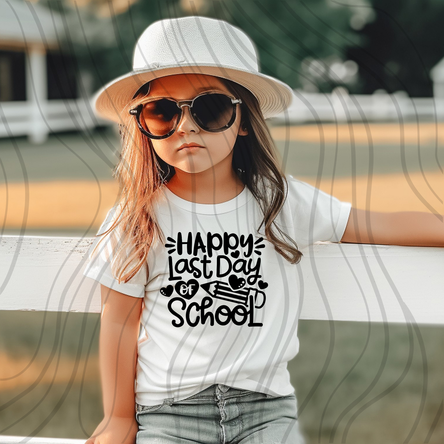 Black Happy Last Day Of School Transfer
