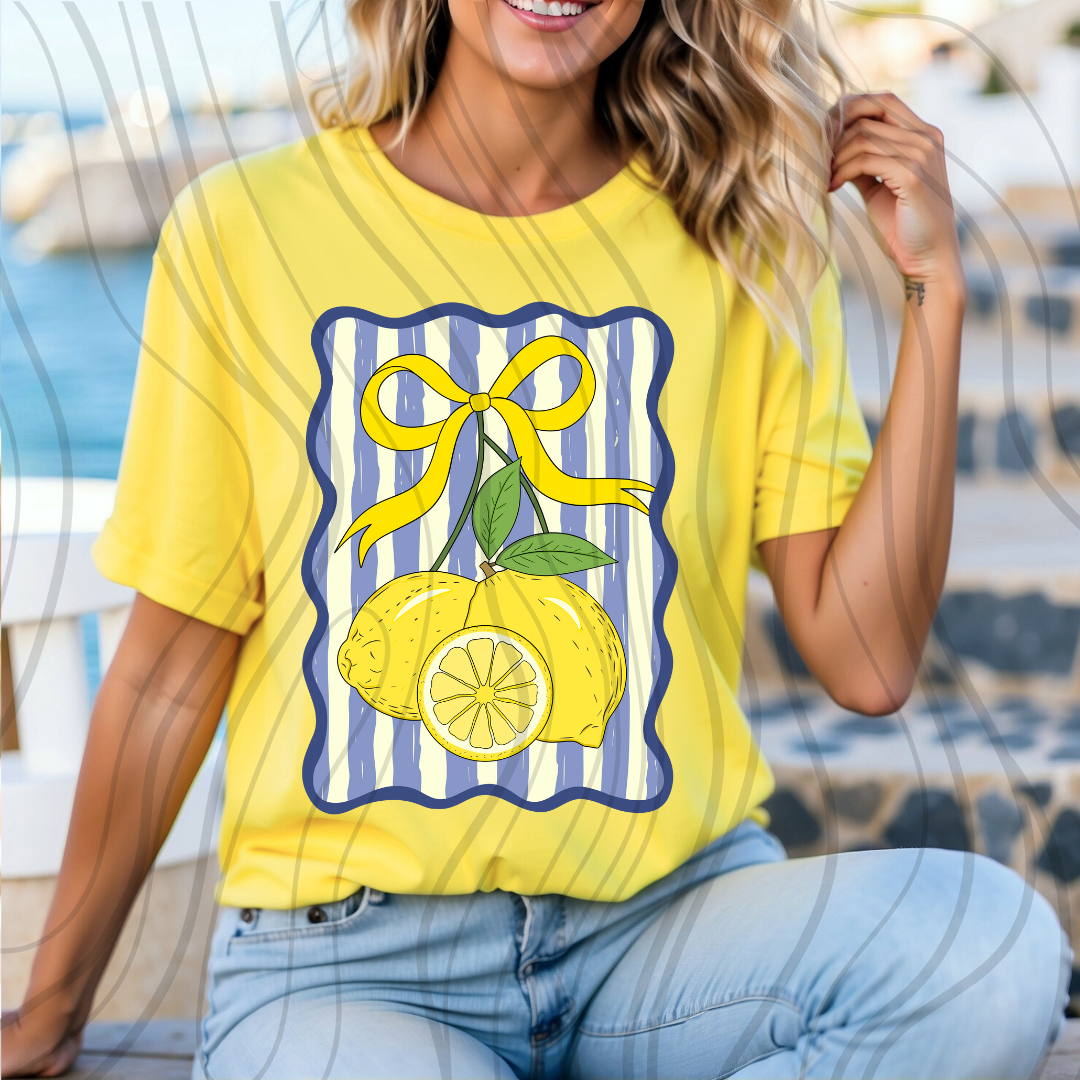 Blue Striped Lemon Transfer