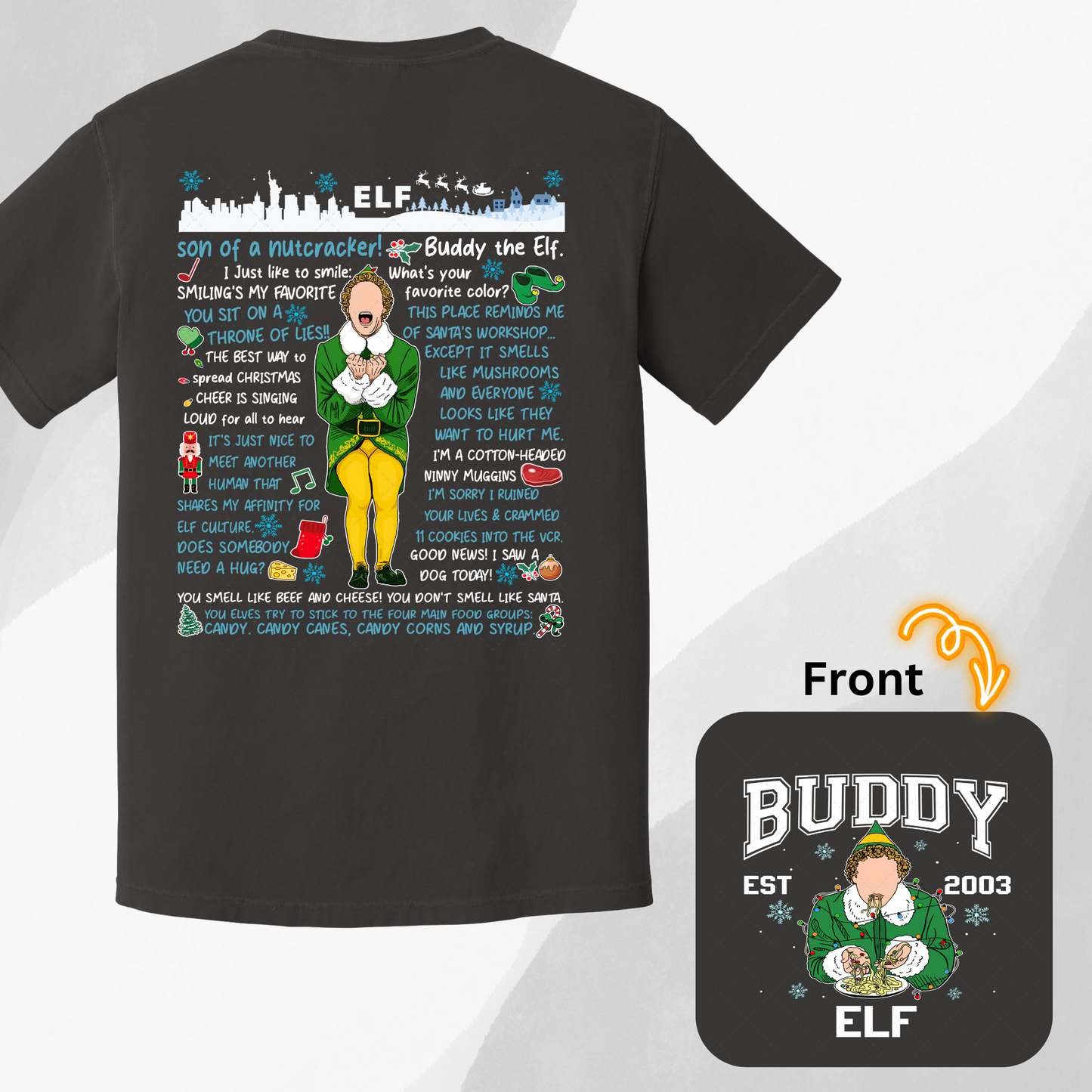 Buddy Elf Transfer ** TWO PART* SOLD SEPARATELY**