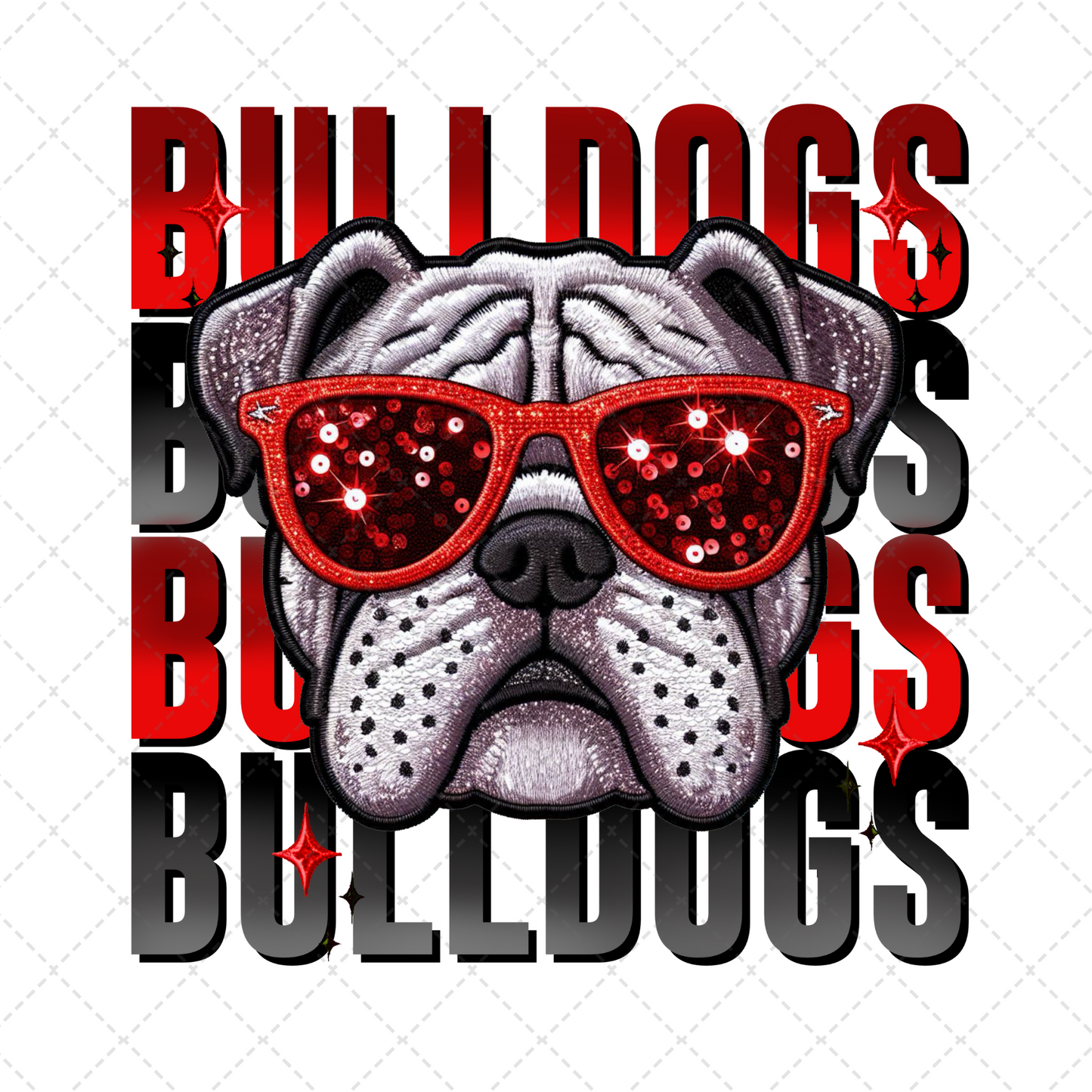 GA Bulldogs Stacked Transfer