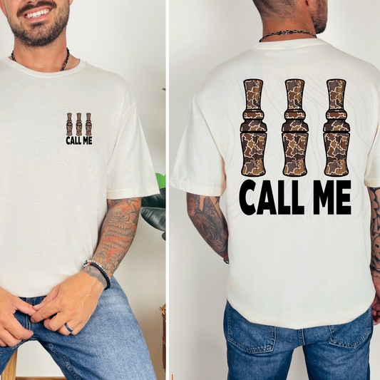 Camo Duck Call Me Transfer ** TWO PART* SOLD SEPARATELY**