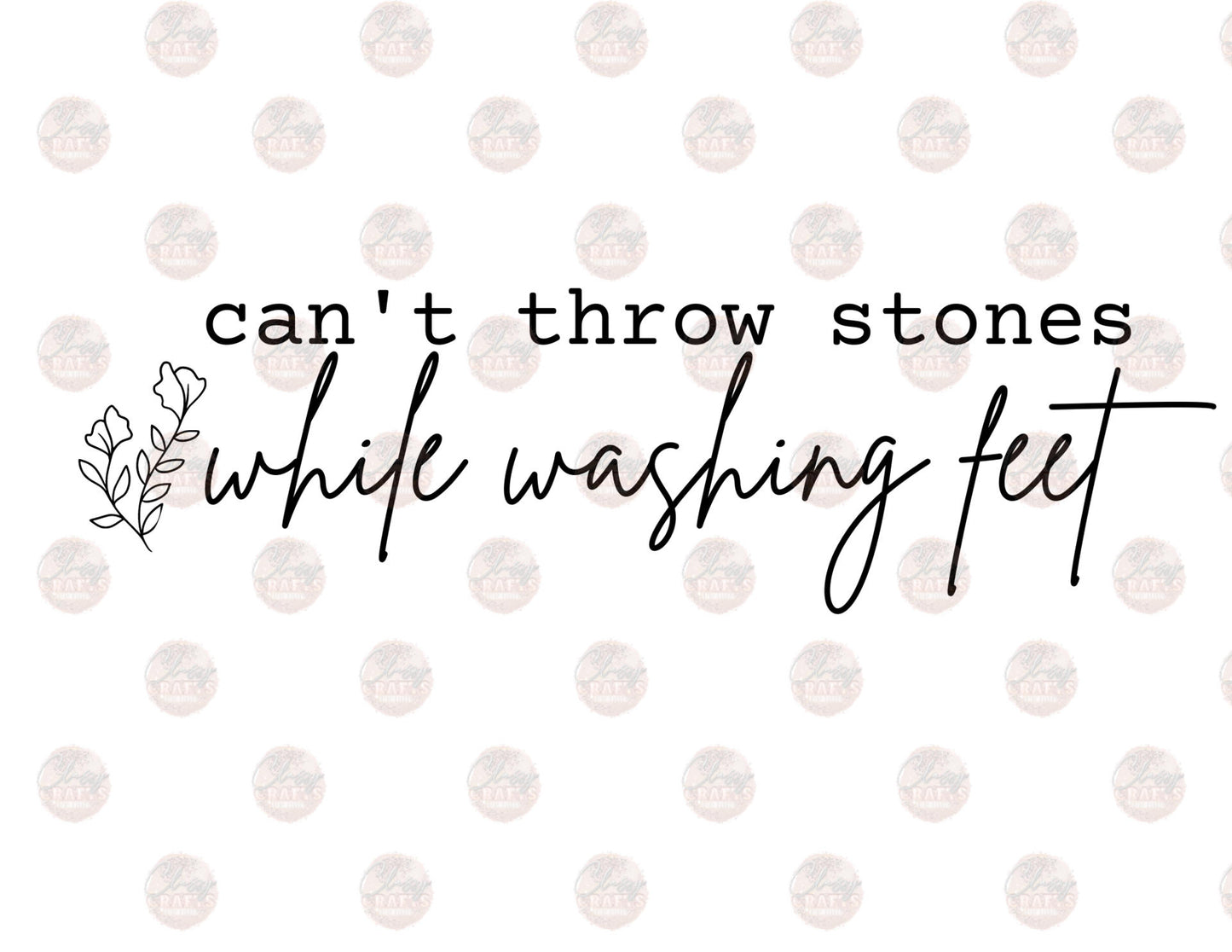 Can't Throw Stones Transfer