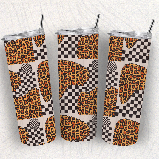 Checkered Leopard Seamless Transfer