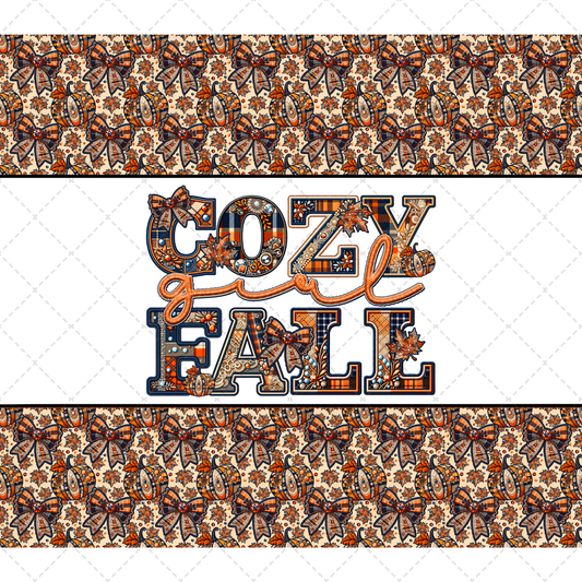 Cozy Girl Fall Tumbler Wrap