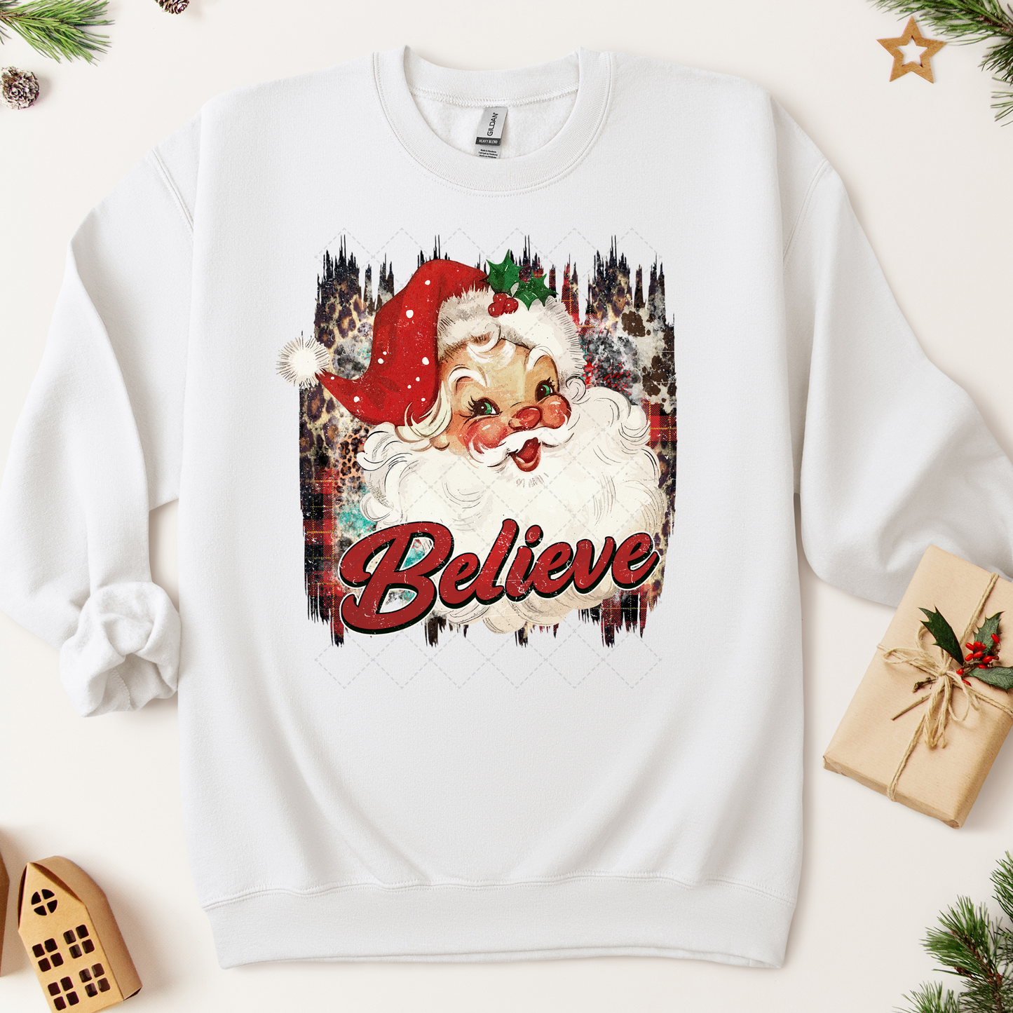 Vintage Santa Transfer