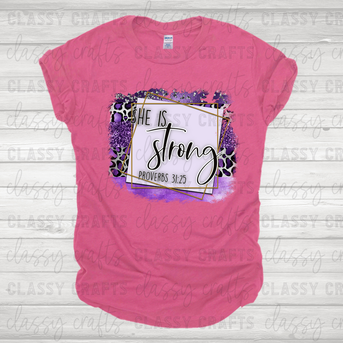 She Is Strong-Purple Transfer
