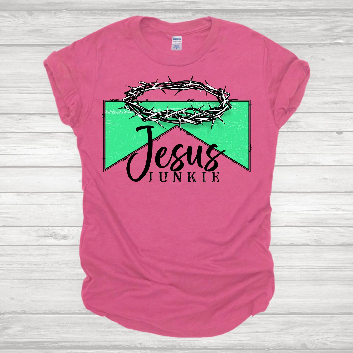 Jesus Junkie Green Transfer