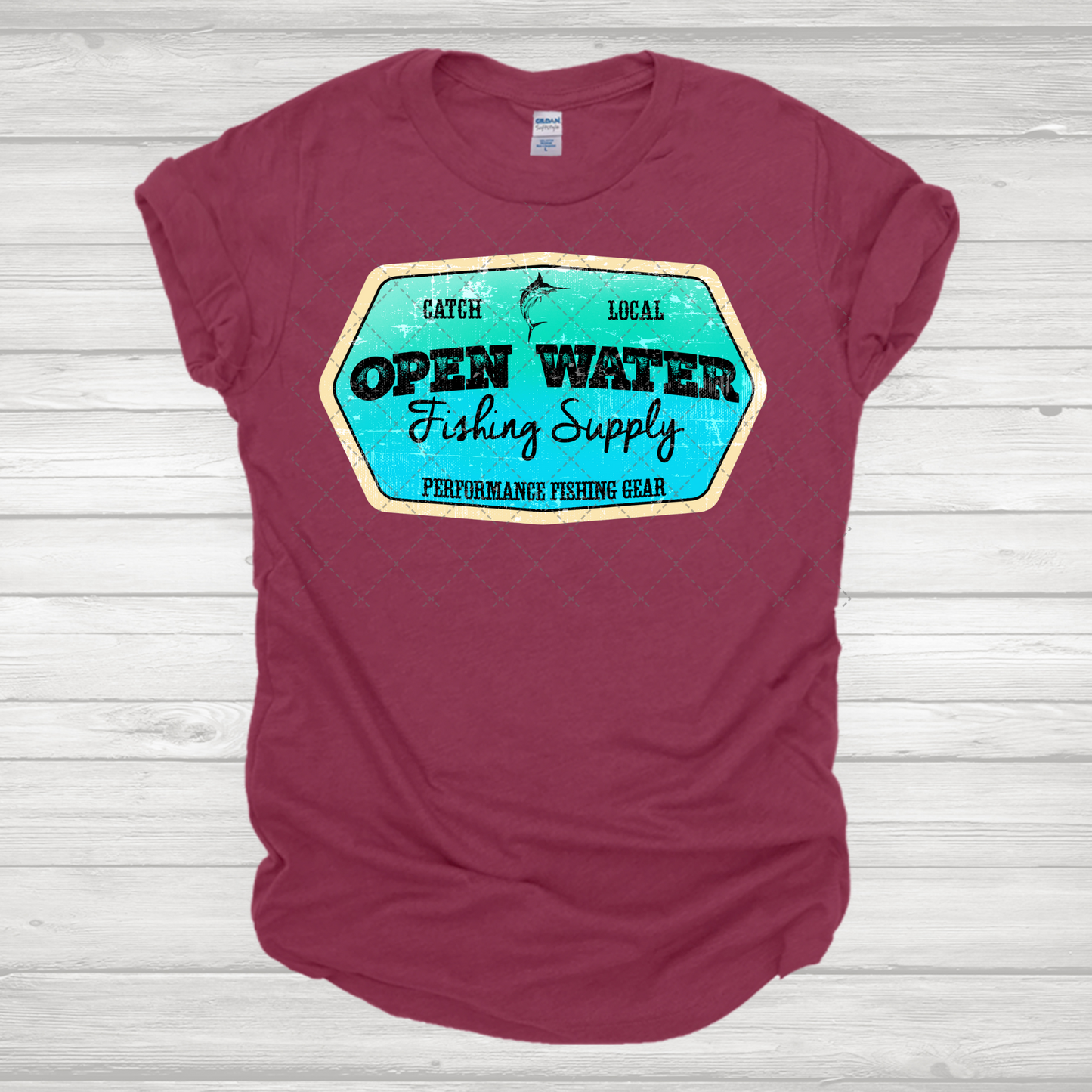 Open Water Fishing Supply Green & Blue Transfer