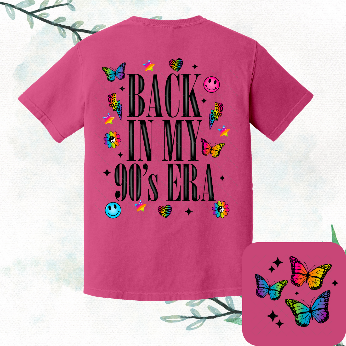 Back In My 90s Era Black **TWO PART* SOLD SEPARATELY** Transfer