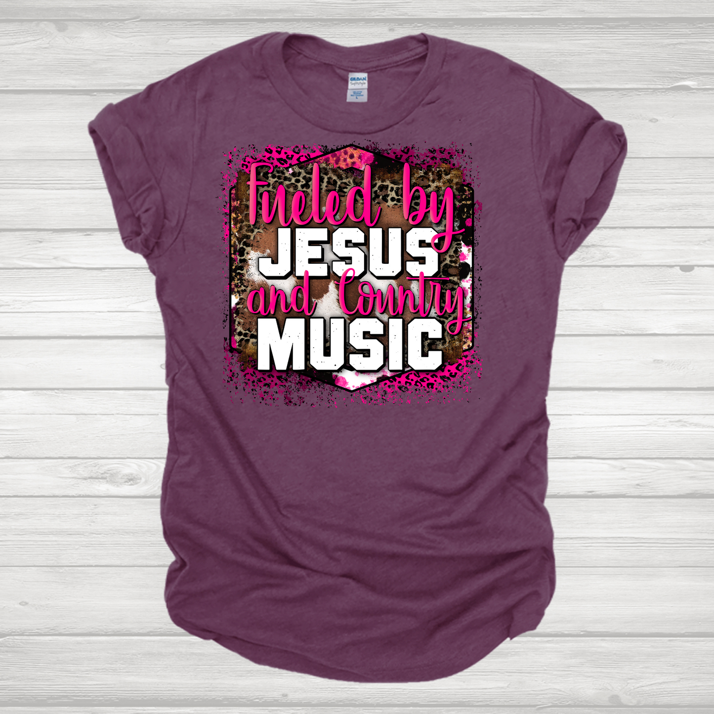 Jesus & Country Music Pink Transfer