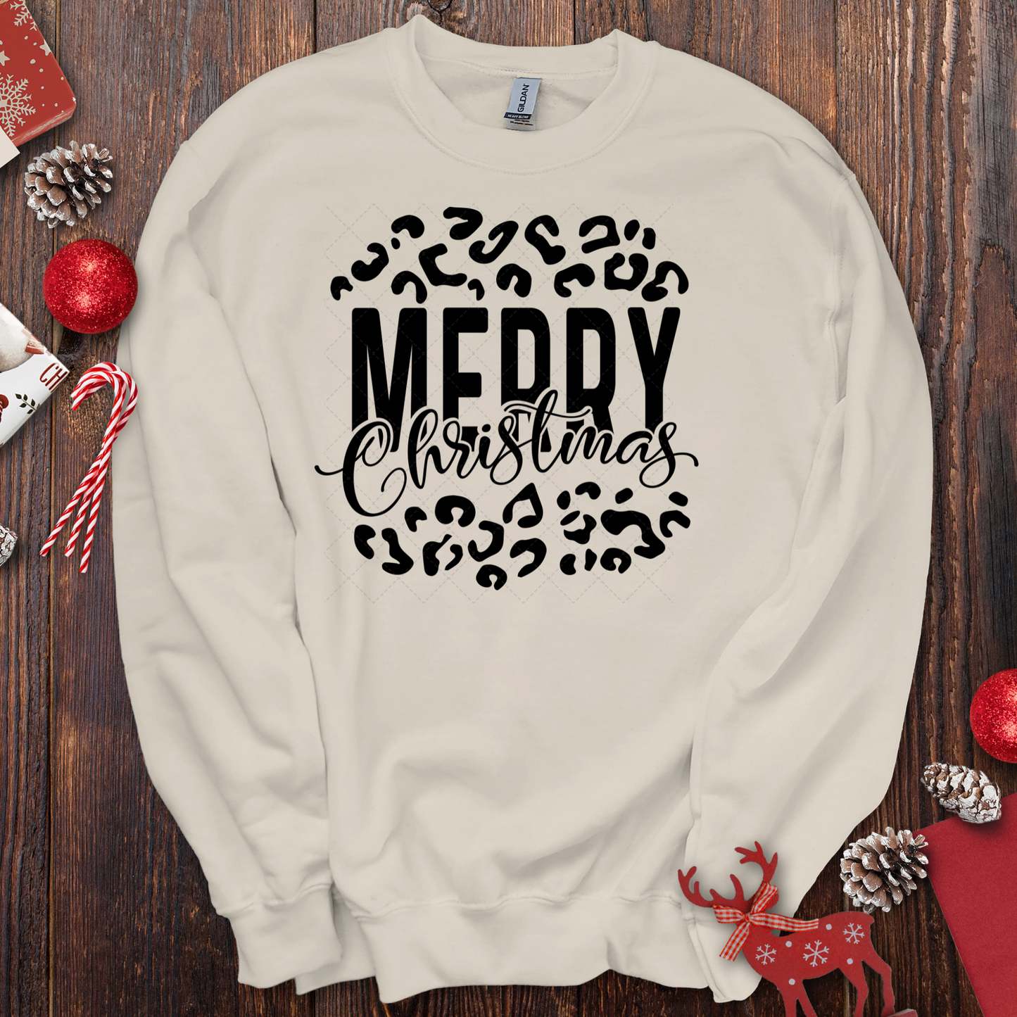 Leopard Christmas Transfer