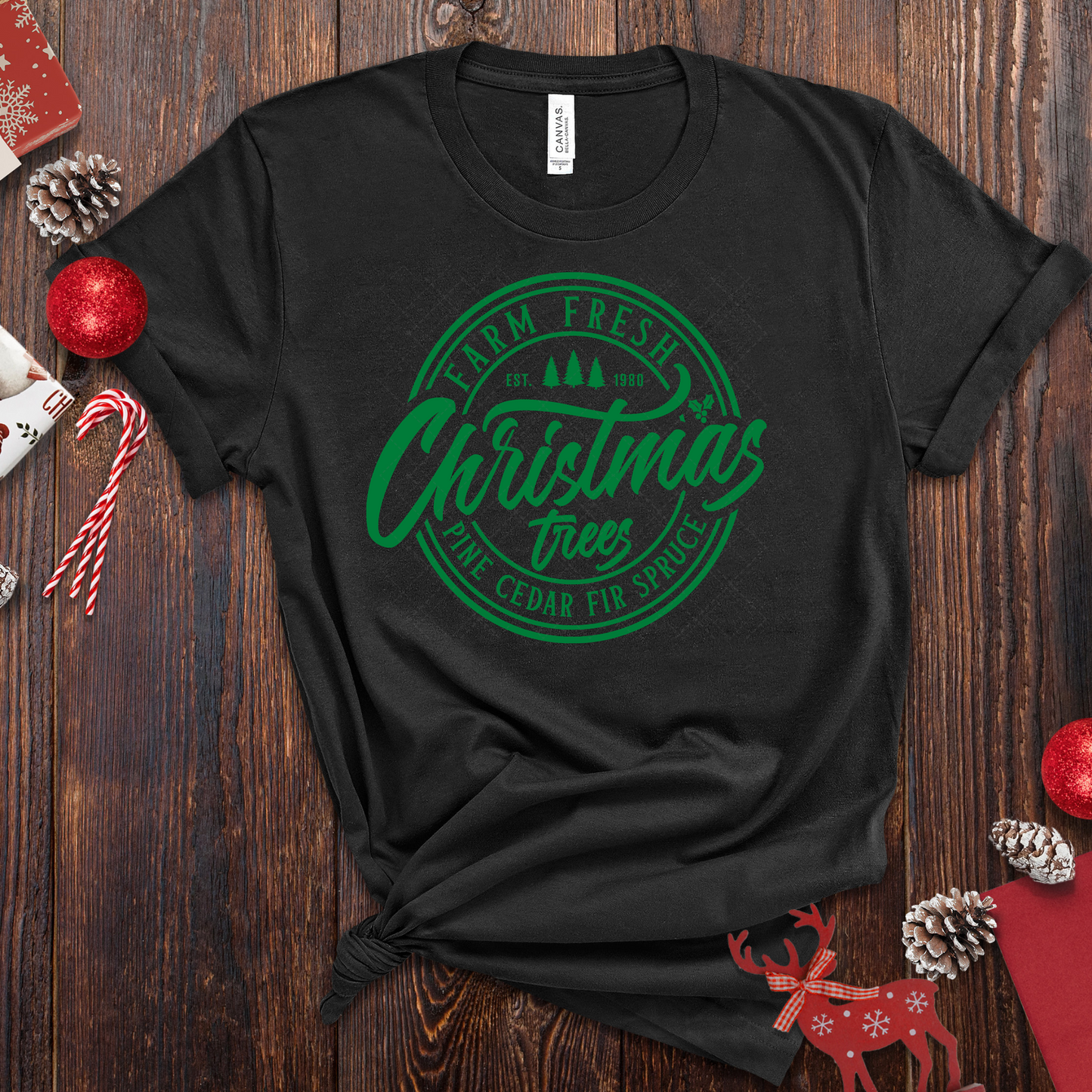 Farm Fresh Christmas Trees Green Transfer