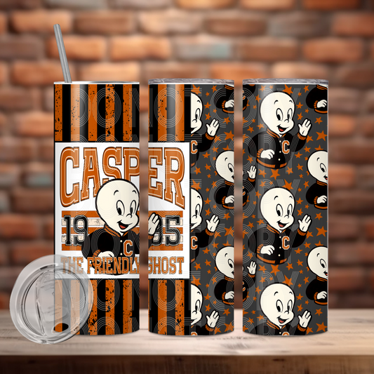 Friendly Ghost Tumbler Wrap Transfer