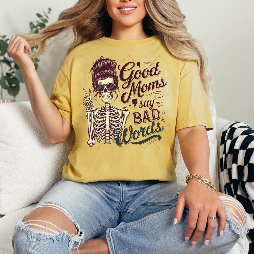 Good Moms Say Bad Words Skellie Transfer