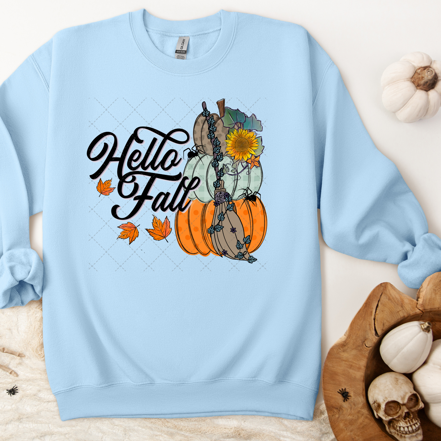 Hello Fall Broom Transfer