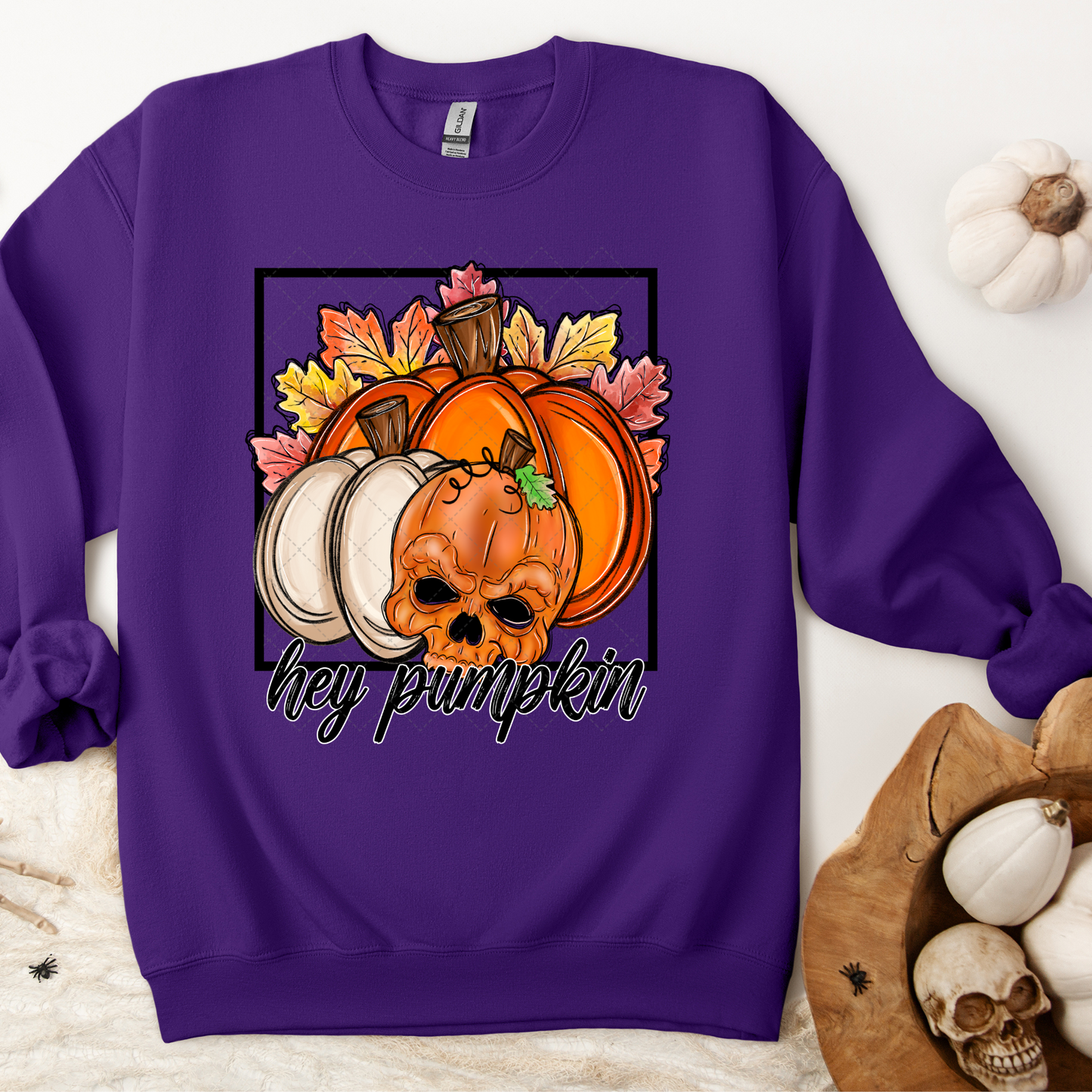 Hey Pumpkin Skelly Transfer
