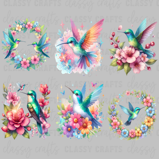 Hummingbirds  Gang -  30x24 - MINI PREMADE GANG SHEET