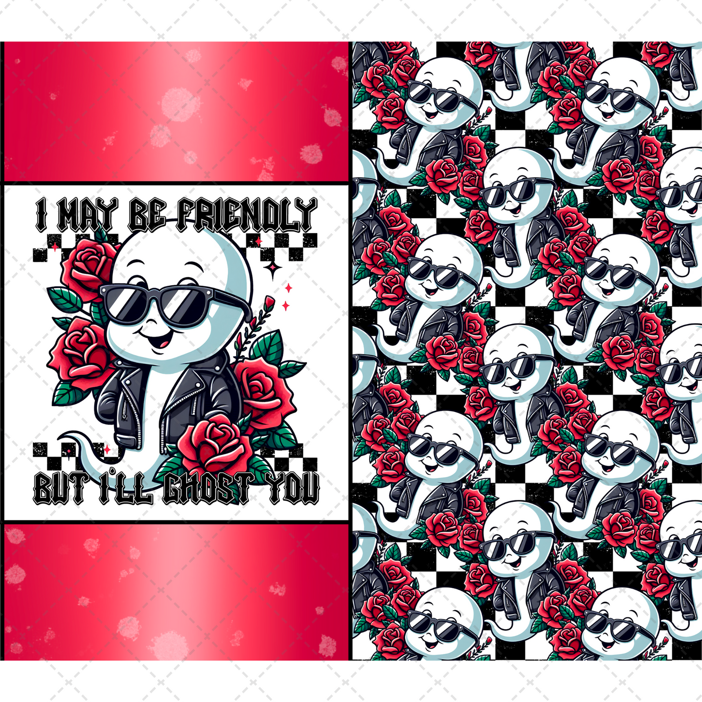 I May Be Friendly Tumbler Wrap