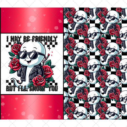 I May Be Friendly Tumbler Wrap