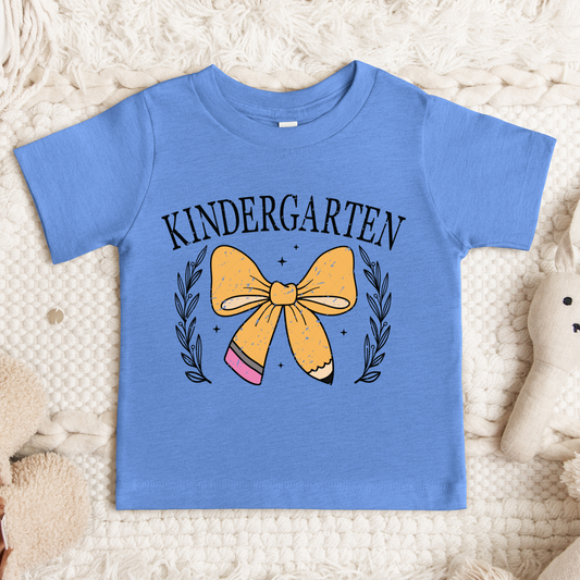 Kindergarten Pencil Bow Transfer