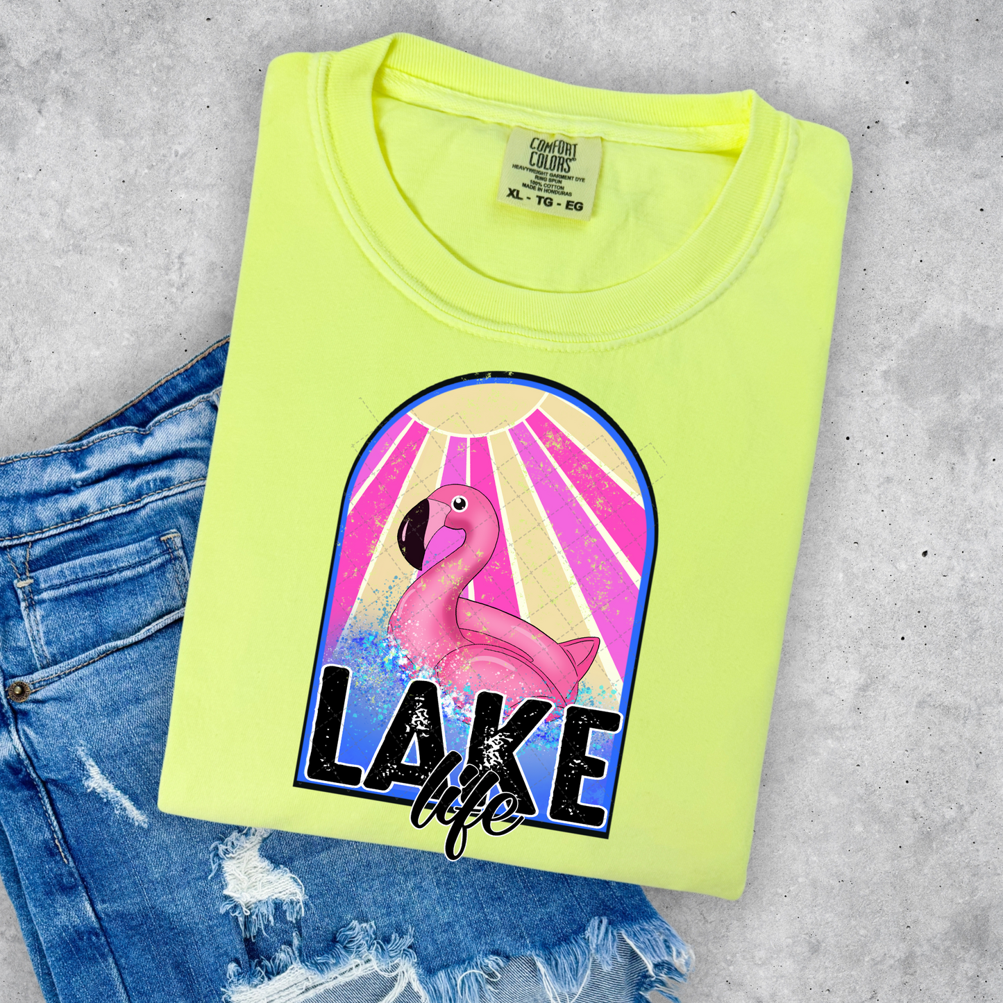 Lake Life Flamingo Transfer