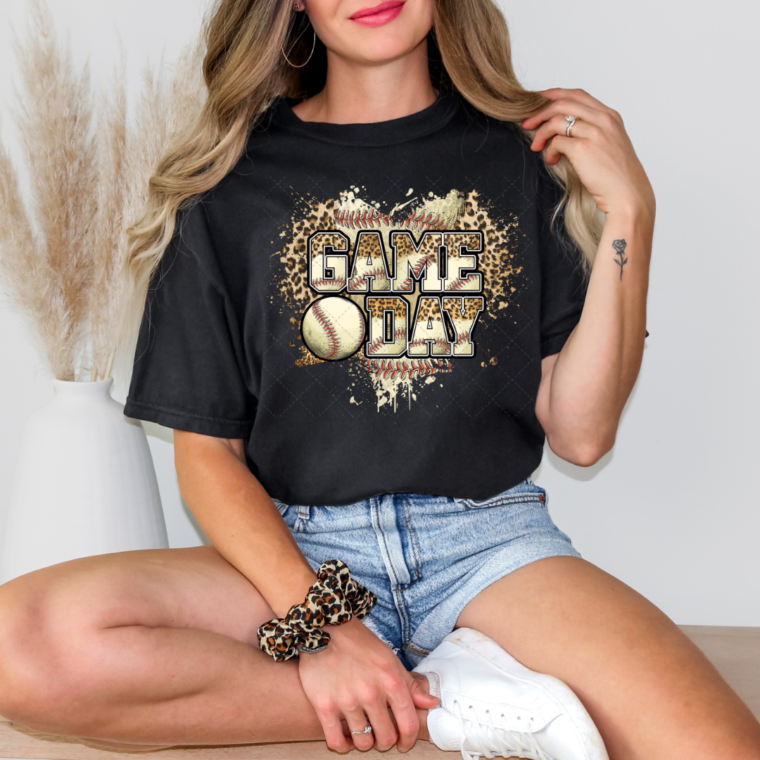 Leopard Game Day Baseball Transfer