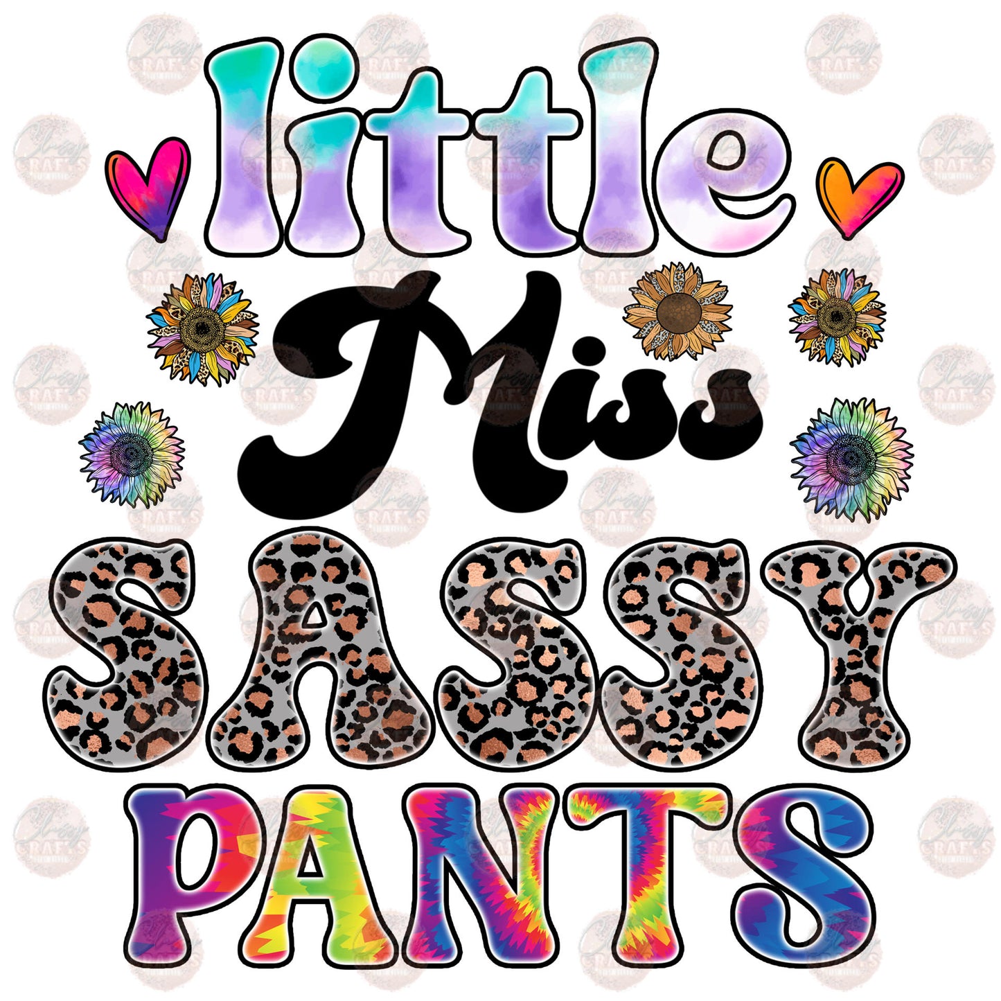 Little Miss Sassy Pants - Sublimation Transfer