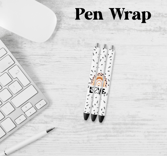 Nurse Rainbow Pen Wrap Transfer