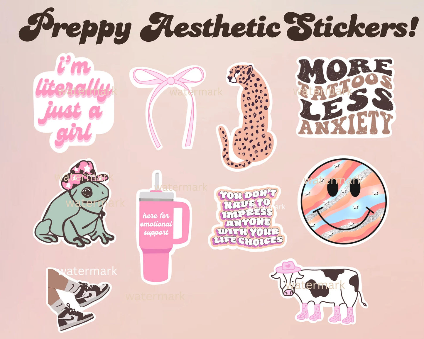 Preppy Stickers