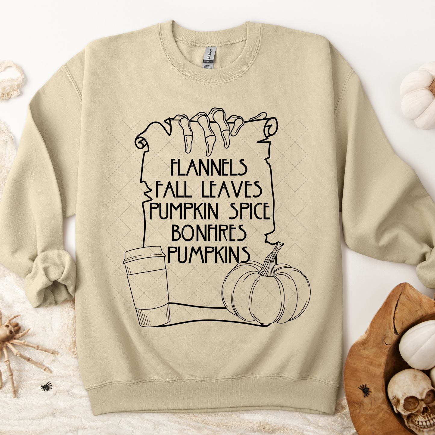 Pumpkin Coffee Scroll Transfer