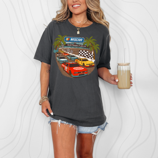 Racing Checker Palm Trees Transfer