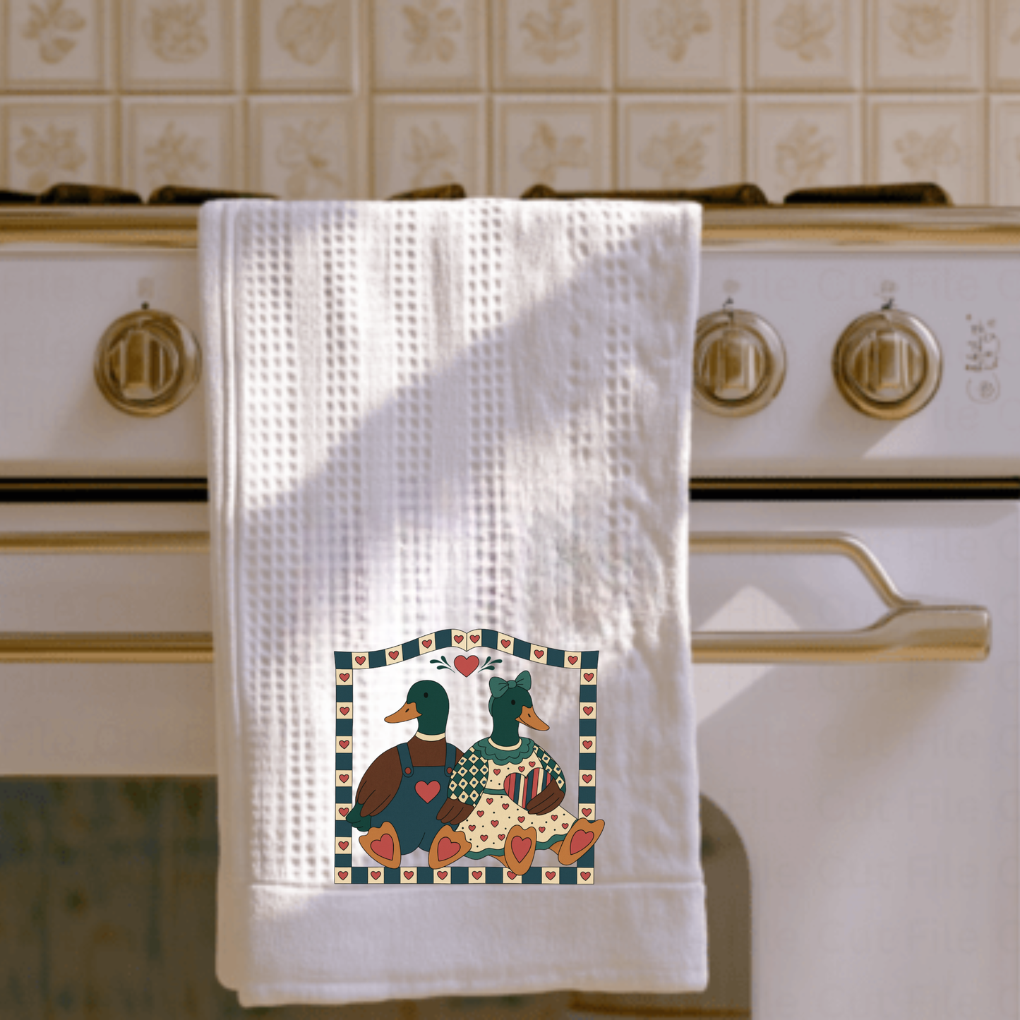 Vintage Mallard Pair Transfer