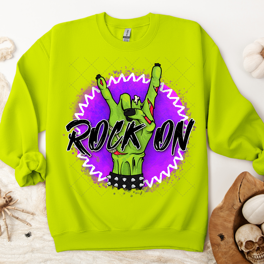 Rock On Zombie Black Transfer