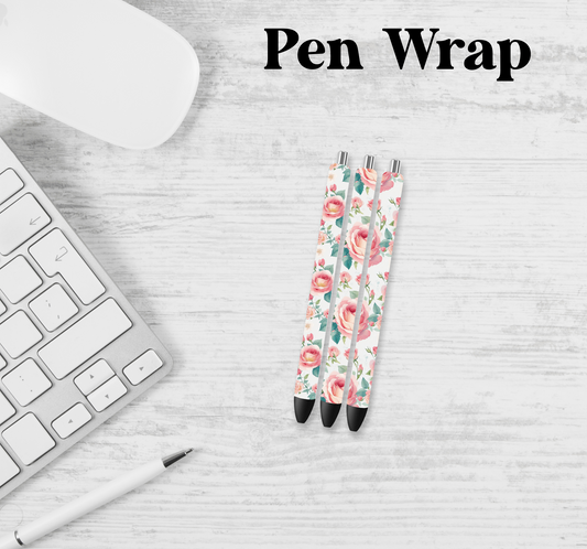 Rose Pen Wrap Transfer