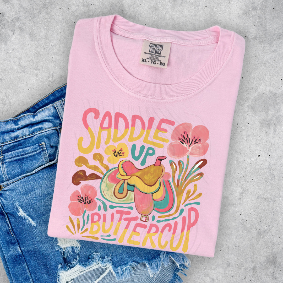 Saddle Up Buttercup Transfer