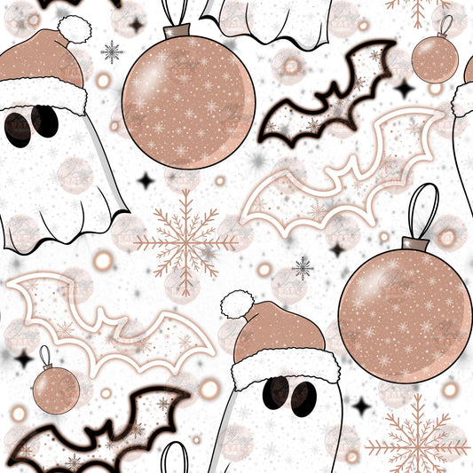 Santa Ghosts Seamless Wrap - Sublimation Transfer