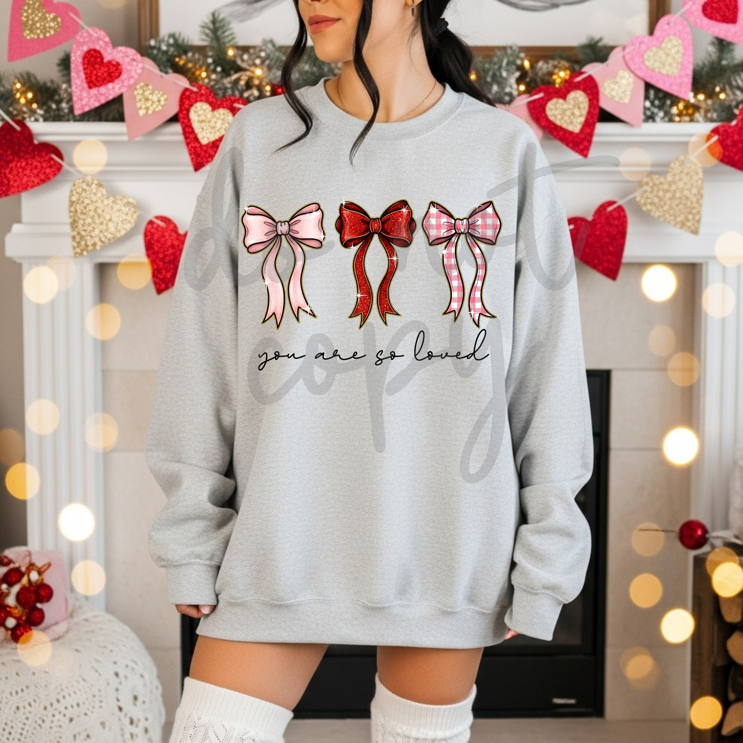 Coquette Bow So Loved Transfer