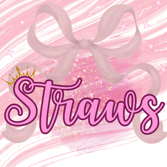 Glass, Metal & Platic Straws