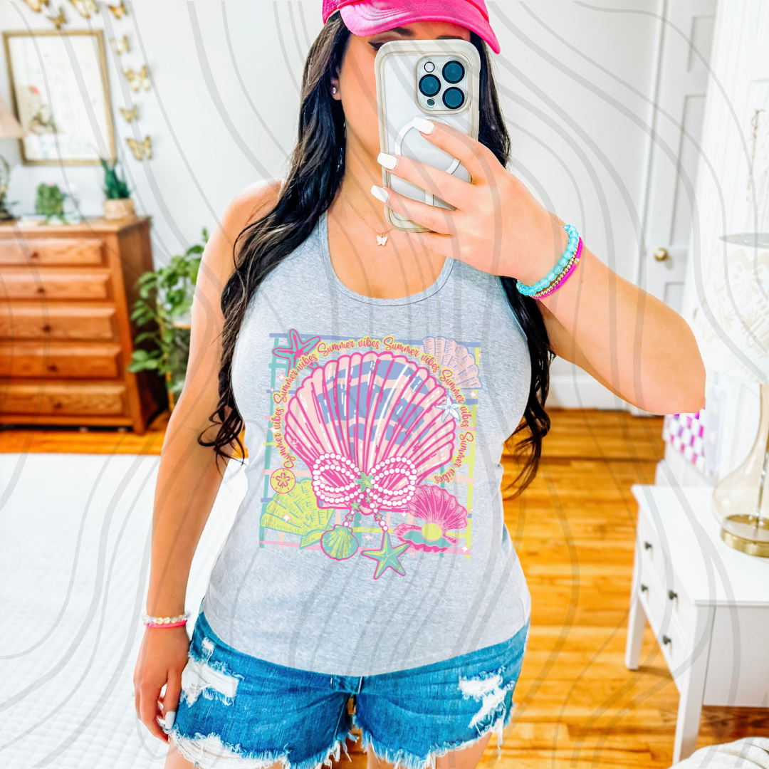 Summer Vibes Shells Transfer