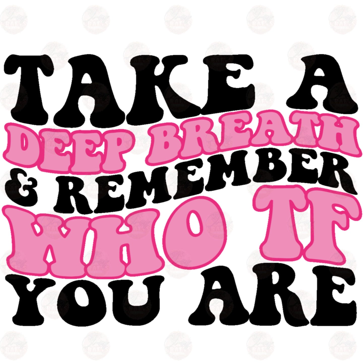 Take A Deep Breath Two Part **Sold Separately** Transfer