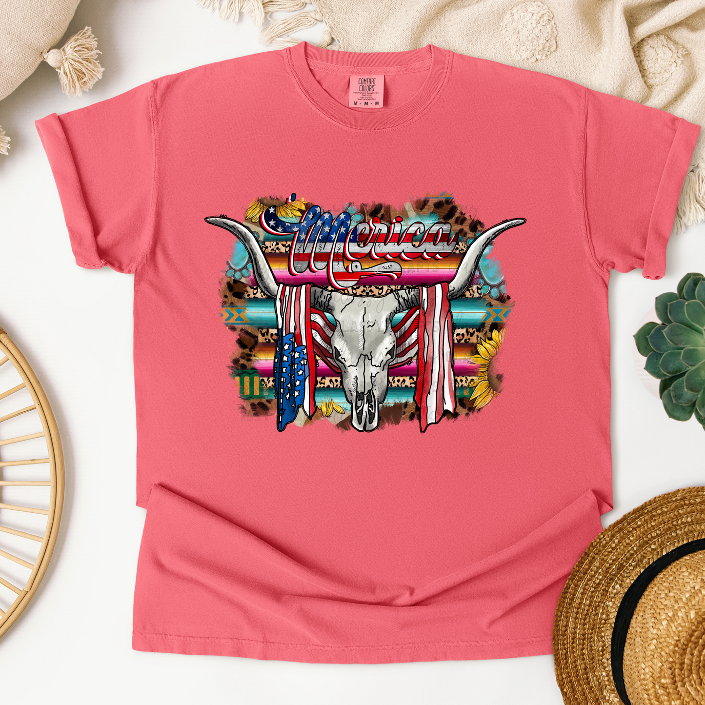 American Boho Skull Transfers