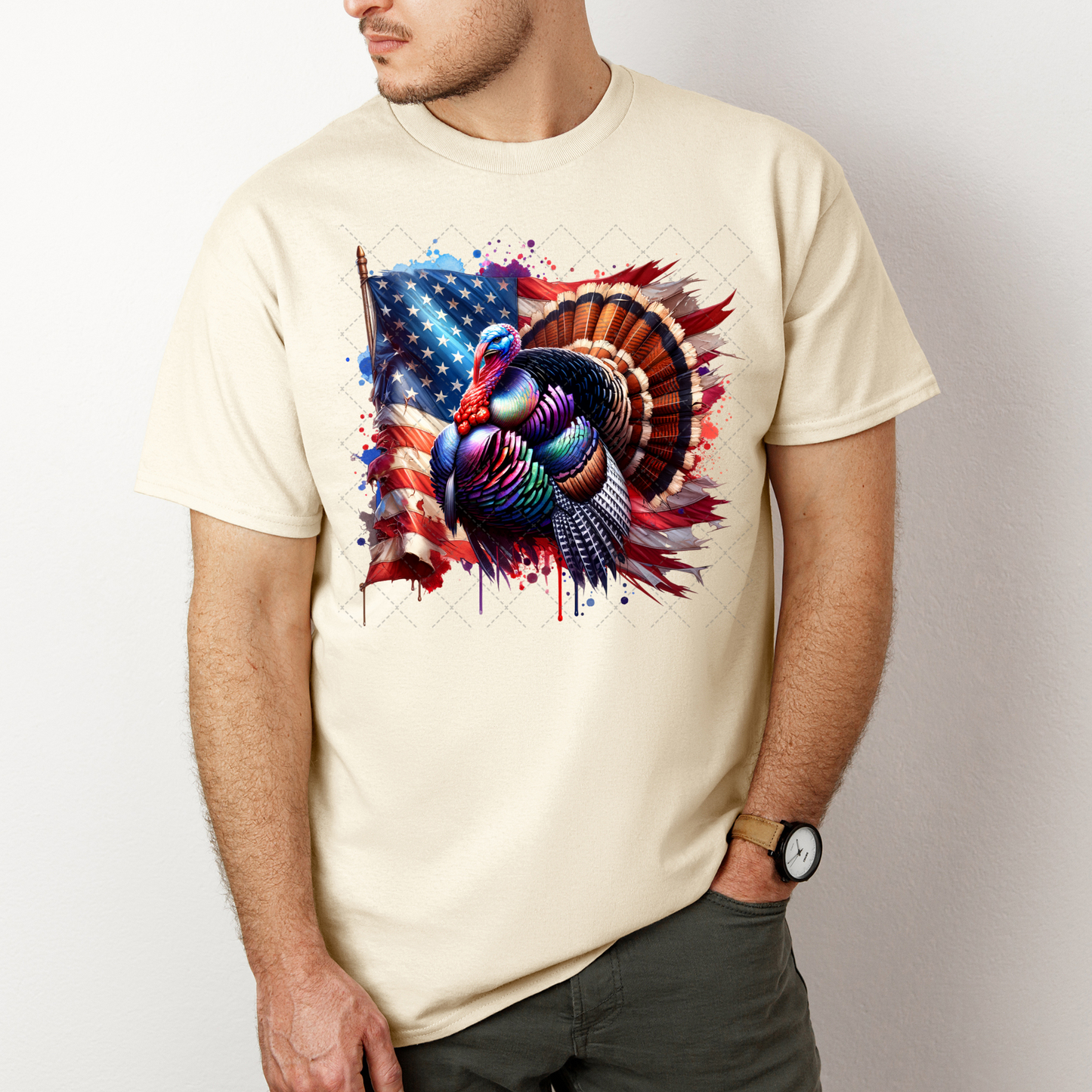 Turkey With Flag Transfer