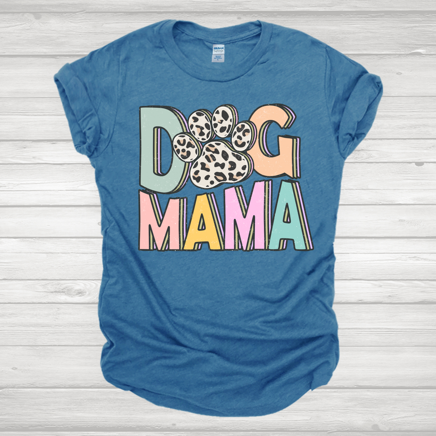 Pastel Leopard Mama Transfer