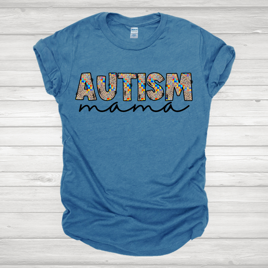 Autism Mama Leopard Puzzle Transfer
