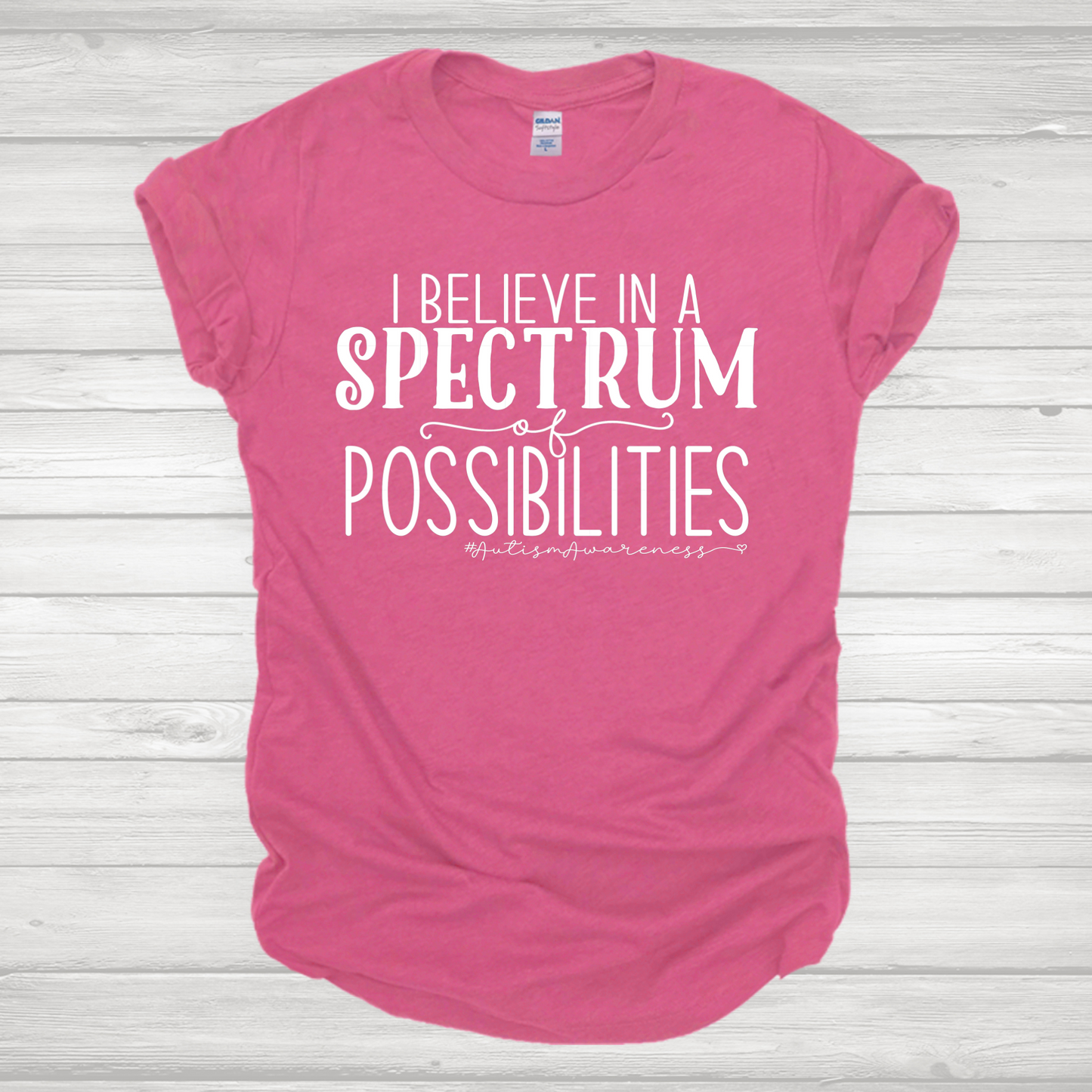 I Believe In A Spectrum White Transfer