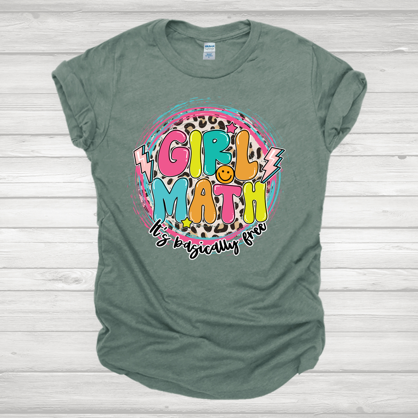 Retro Girl Math Transfer
