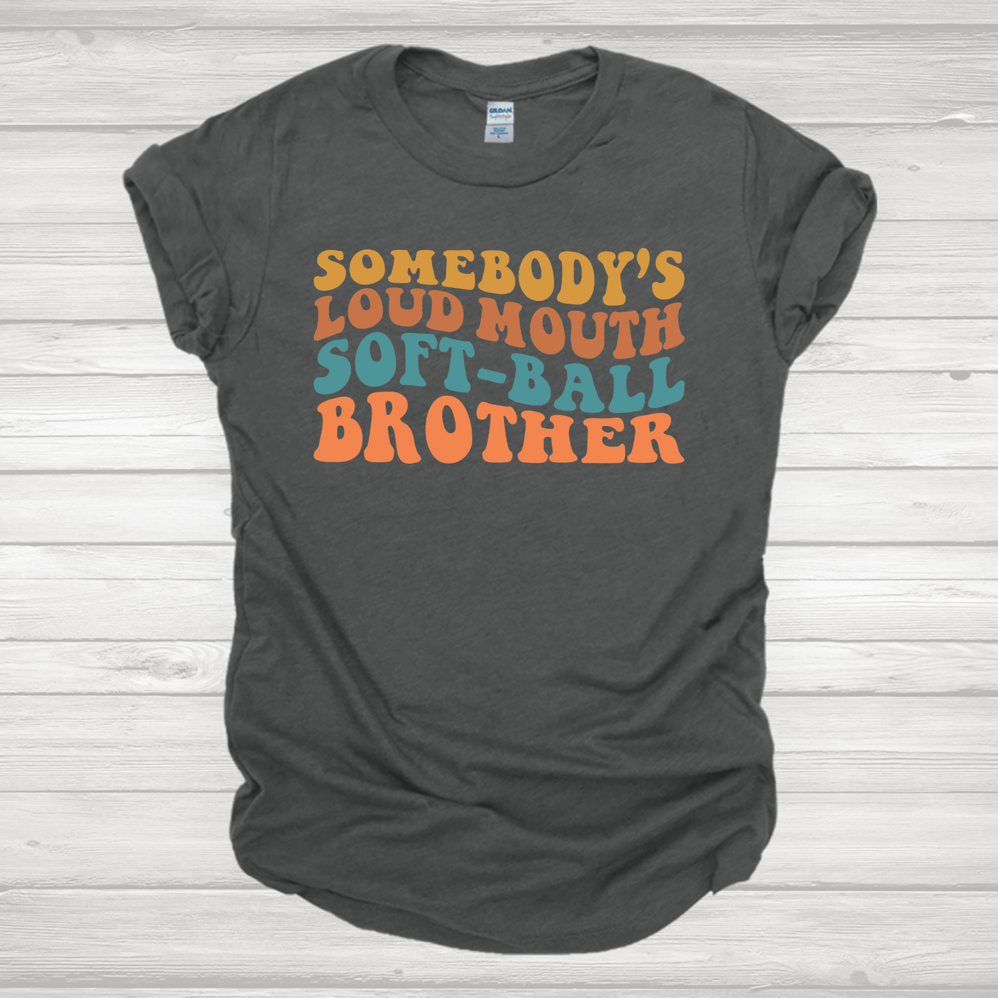 Softball Brother Retro Transfer