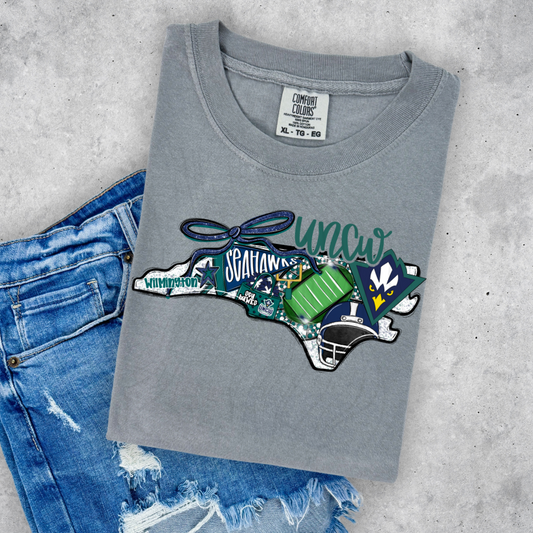 Uncw Football Game Day Coquette Transfer