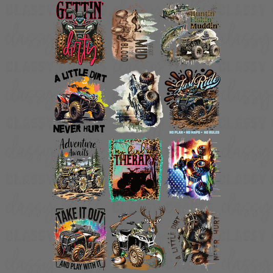 Gettin Dirty - 30x48 - PREMADE GANG SHEET