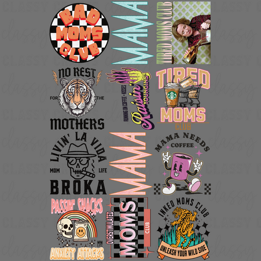 Mom Life - 30x48 - PREMADE GANG SHEET